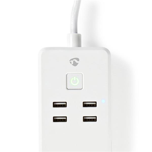 Grote foto wi fi smart stekkerdoos 3x schuko type f 4x usb 16 a wi fi smart stekkerdoos 3x schuko type verzamelen overige verzamelingen