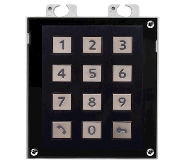Grote foto 2n numerisch keypad voor modulair helios verso ip videofoonsysteem kleur zwart audio tv en foto professionele video apparatuur