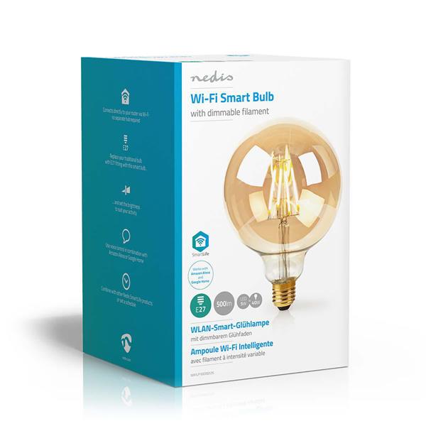 Grote foto wi fi smart led filament lamp e27 round wi fi smart led filament lamp e27 verzamelen overige verzamelingen