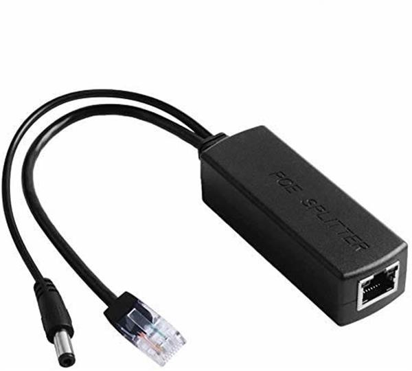 Grote foto poe splitter 48v naar 12v 2a computers en software netwerkkaarten routers en switches