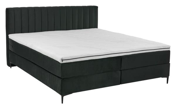 Grote foto boxspring cindy 140x200 zwart huis en inrichting bedden