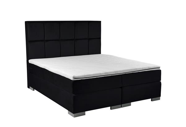 Grote foto boxspring nessa 160x210 zwart huis en inrichting bedden