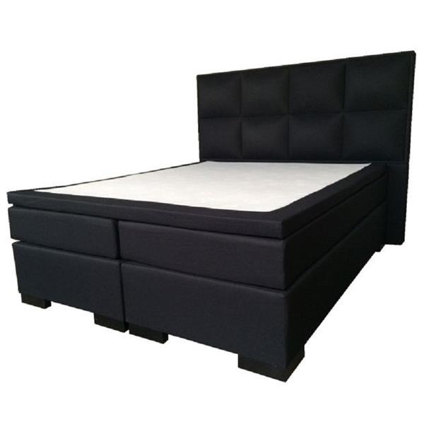 Grote foto boxspring taha deluxe 200x220 antraciet huis en inrichting bedden