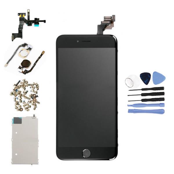 Grote foto iphone 6s plus voorgemonteerd scherm touchscreen lcd onderdelen a kwaliteit zwart gereeds telecommunicatie toebehoren en onderdelen