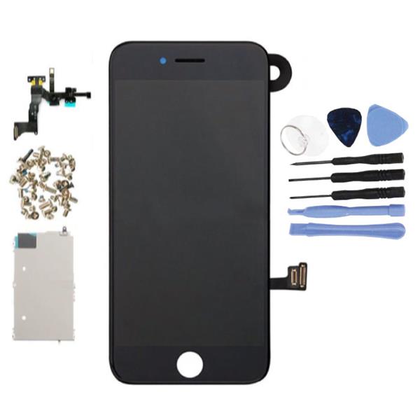 Grote foto iphone 7 voorgemonteerd scherm touchscreen lcd onderdelen a kwaliteit zwart gereedschap telecommunicatie toebehoren en onderdelen