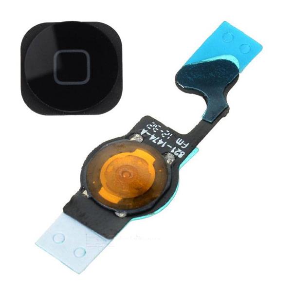 Grote foto voor apple iphone 5 a home button assembly met flex cable zwart telecommunicatie toebehoren en onderdelen