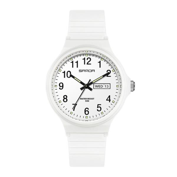 Grote foto minimalist horloge voor dames waterdicht glow in the dark uurwerk wit kleding dames horloges