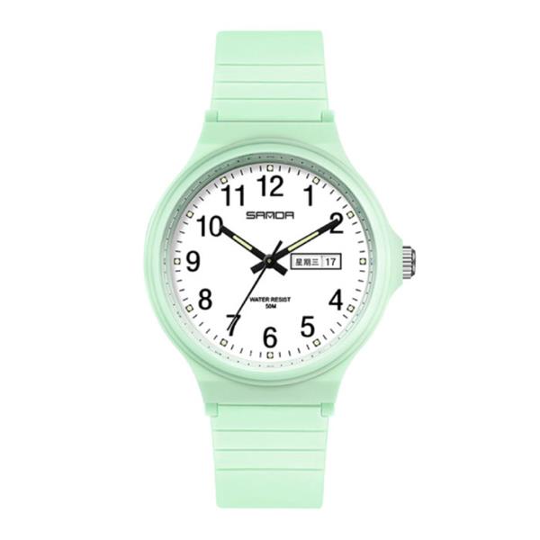 Grote foto minimalist horloge voor dames waterdicht glow in the dark uurwerk groen kleding dames horloges