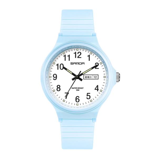 Grote foto minimalist horloge voor dames waterdicht glow in the dark uurwerk blauw kleding dames horloges