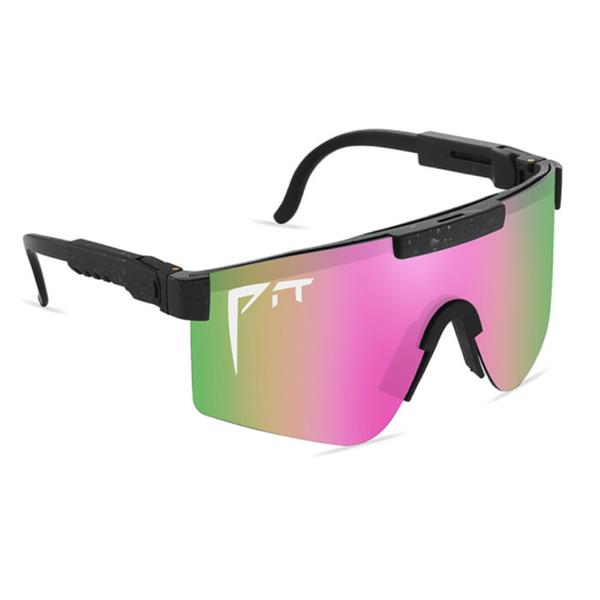 Grote foto gepolariseerde zonnebril fiets ski sport bril shades uv400 roze groen kleding dames sieraden
