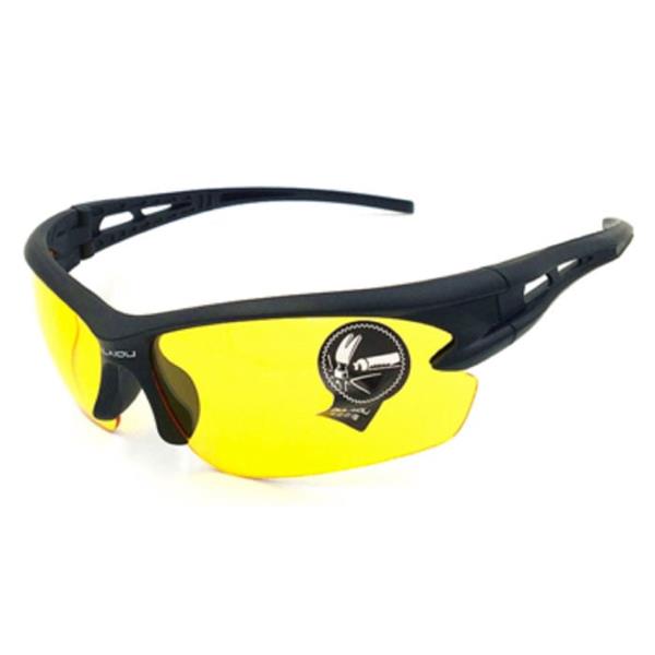 Grote foto gepolariseerde ski zonnebril sport skibril shades zwart geel kleding dames sieraden