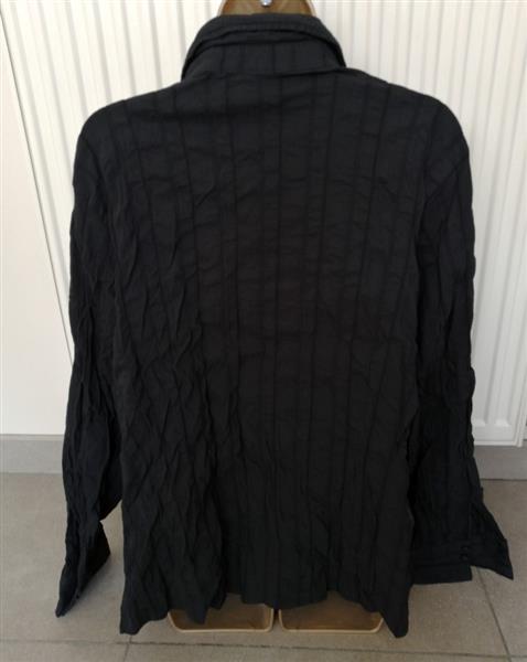 Grote foto zwarte blouse in superleuke stof xxl 52 54 kleding dames grote maten