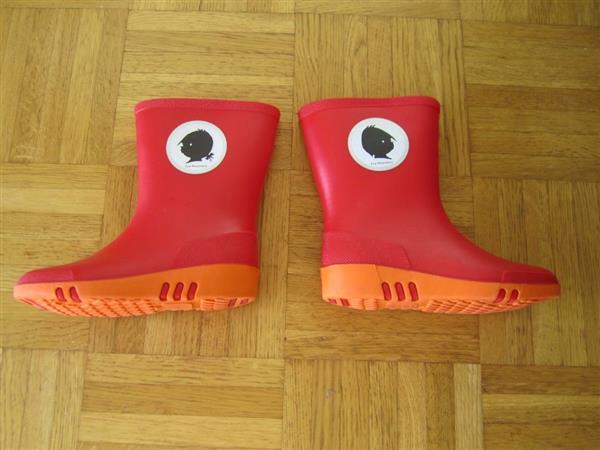 Grote foto nieuwe rode regenlaarsjes van jip en janneke kinderen en baby schoenen voor meisjes