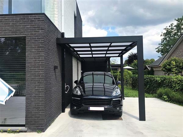 Grote foto aluminium lumo carport 555x293x248 cm. tuin en terras tuinhuisjes en blokhutten