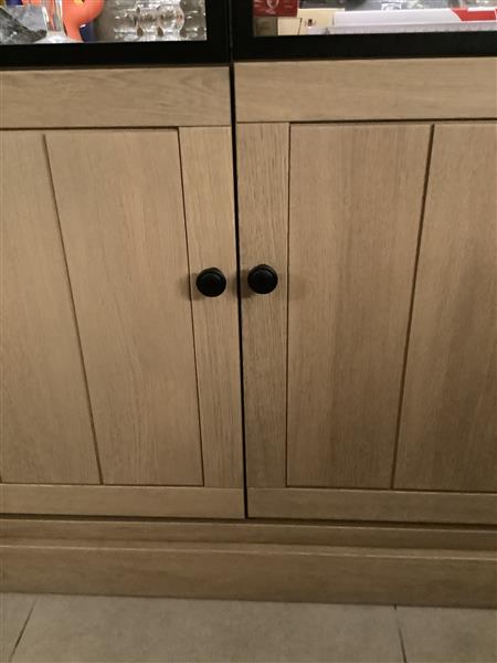 Grote foto zeer mooie vitrinekast eiken nieuwstaat huis en inrichting vitrinekasten