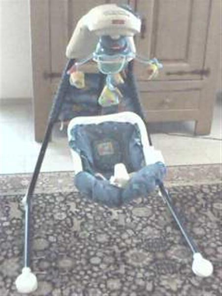 Grote foto kinderschommel elektr fischer price cradle swing kinderen en baby babywiegjes en ledikanten