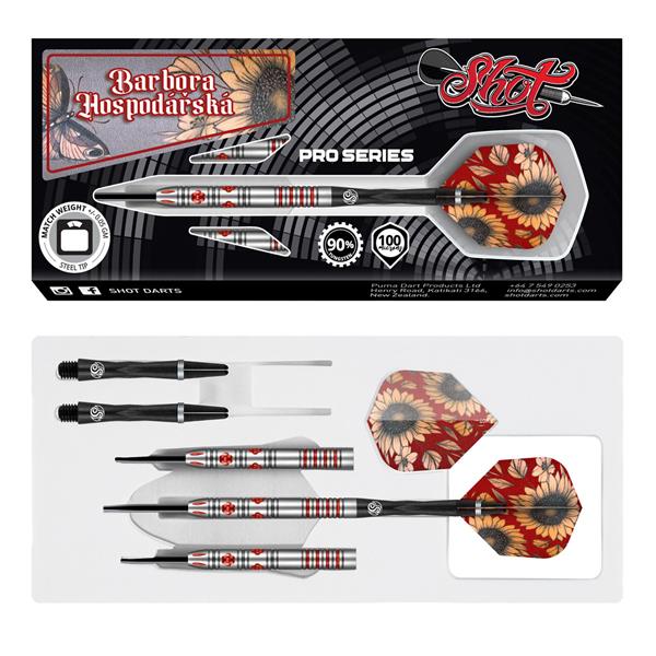 Grote foto shot pro series barbora hospod rsk 90 23 gram sport en fitness darts