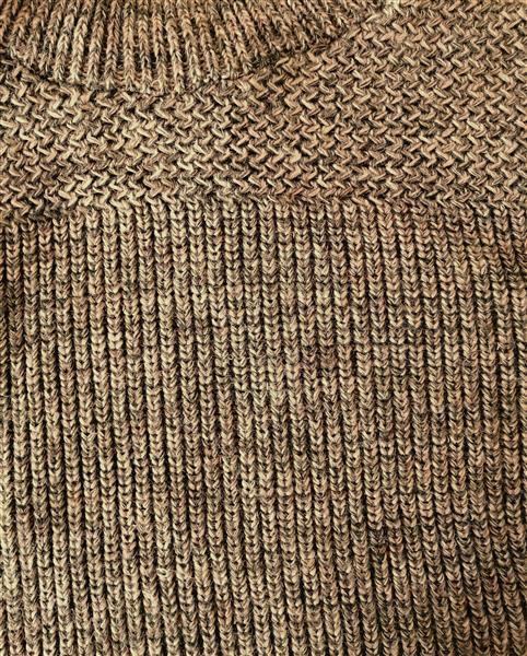 Grote foto prachtige gemeleerde coltrui in aardetinten kleding dames truien en vesten