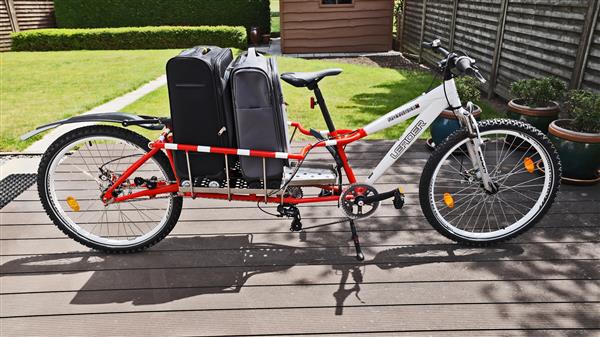 Grote foto inklapbare bakfiets fietsen en brommers bakfietsen