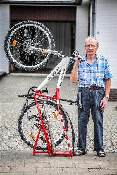 Grote foto inklapbare bakfiets fietsen en brommers bakfietsen