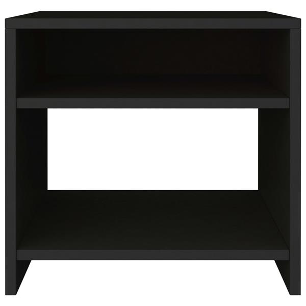 Grote foto vidaxl nachtkastjes 2 st 40x30x40 cm bewerkt hout zwart huis en inrichting complete slaapkamers