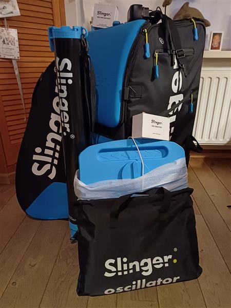 Grote foto slinger bag tennisballenmachine sport en fitness tennis
