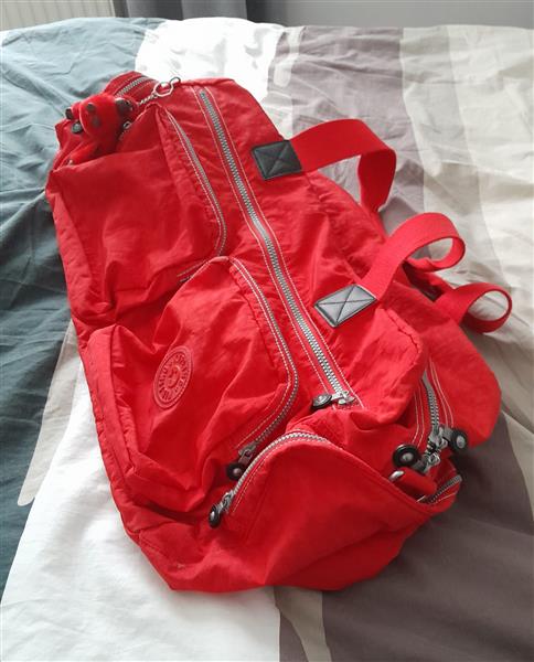 Grote foto rode reistas kipling sieraden tassen en uiterlijk reistassen