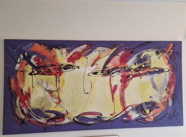 Grote foto schilderij van eko samsidi antiek en kunst abstract
