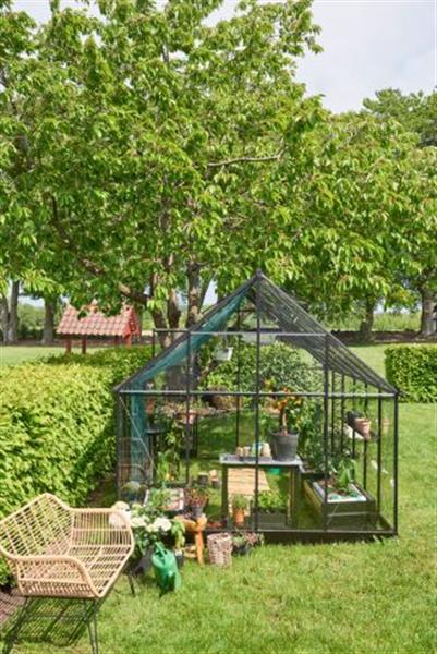 Grote foto tuinkas qube 812 zwart 261 x 385 x 246 cm tuin en terras kassen en kweekspullen