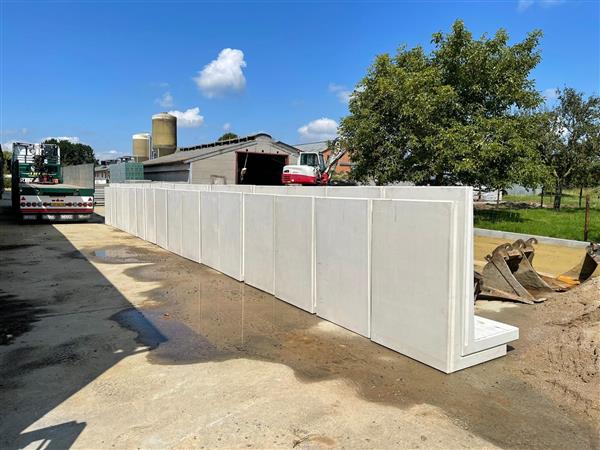 Grote foto terrastegel stelconplaat betonplaat keerwand doe het zelf en verbouw platen en panelen