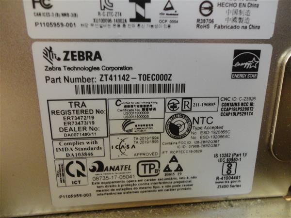 Grote foto new zebra zt411 thermal label printer lan usb bluetooth 200dpi computers en software printers