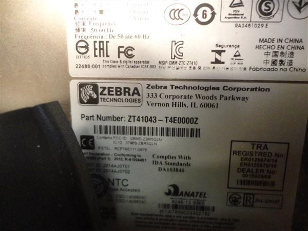 Grote foto zebra zt410 thermal label printer usb lan 300dpi with rewinder option computers en software printers