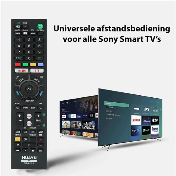 Grote foto sony universele afstandsbediening smart tv remote audio tv en foto afstandsbedieningen