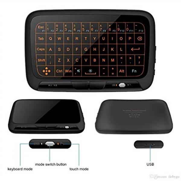 Grote foto h18 mini toetsenbord met touchpad computers en software toetsenborden