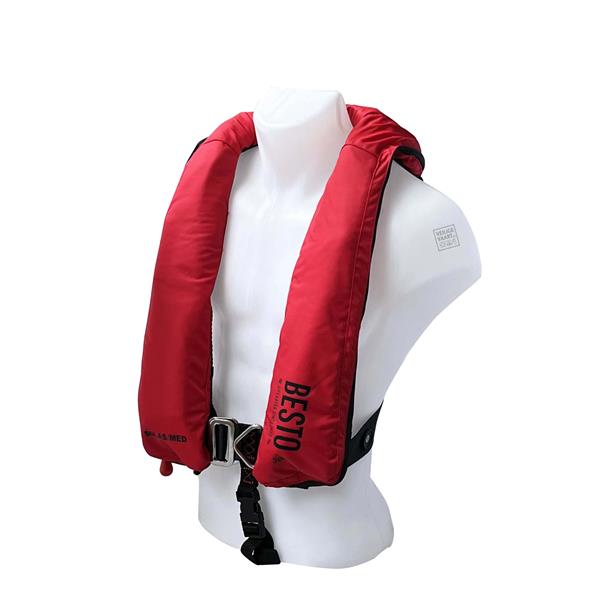 Grote foto besto solas premium reddingsvest automatisch 300n watersport en boten watersportkleding