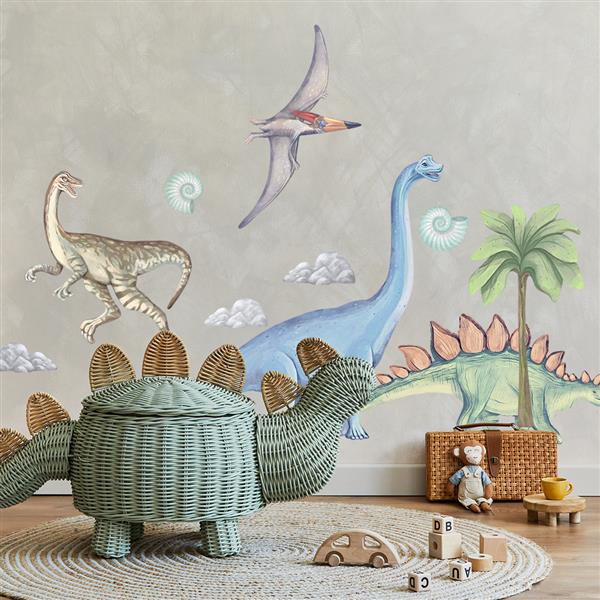 Grote foto muursticker dinosaurs ii dinosaurs ii kinderen en baby complete kinderkamers