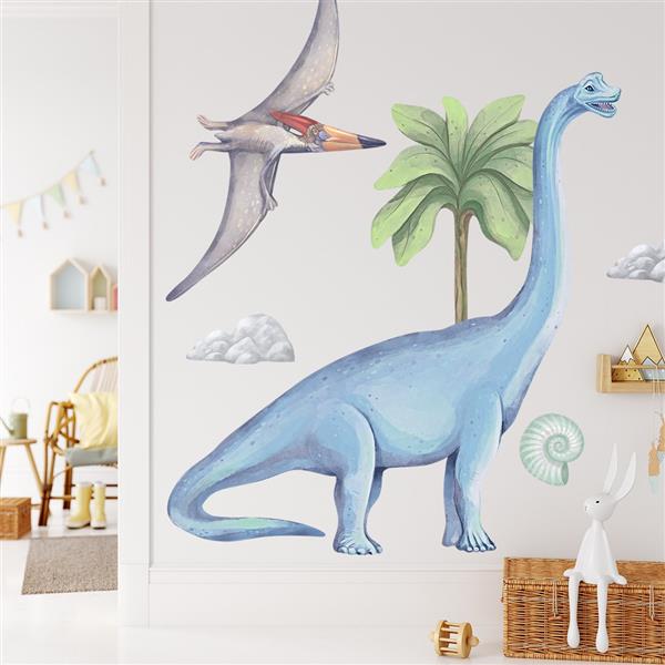 Grote foto muursticker dinosaurs ii dinosaurs ii kinderen en baby complete kinderkamers