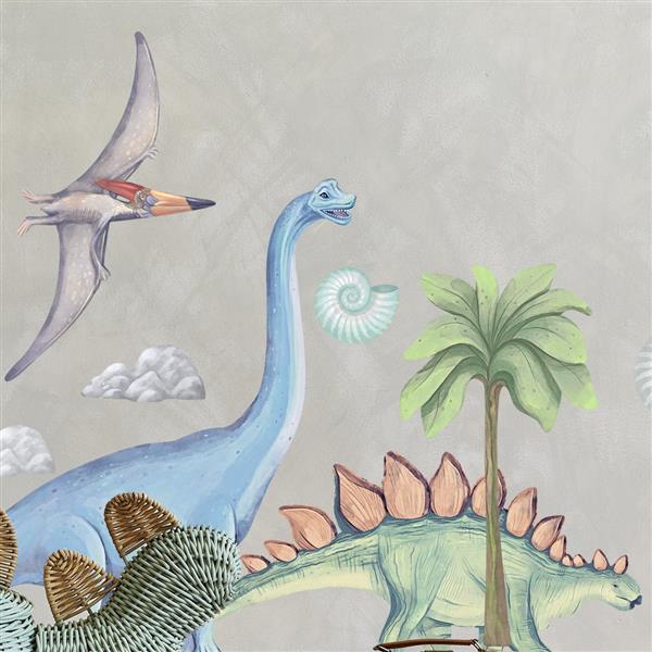 Grote foto muursticker dinosaurs ii dinosaurs ii kinderen en baby complete kinderkamers