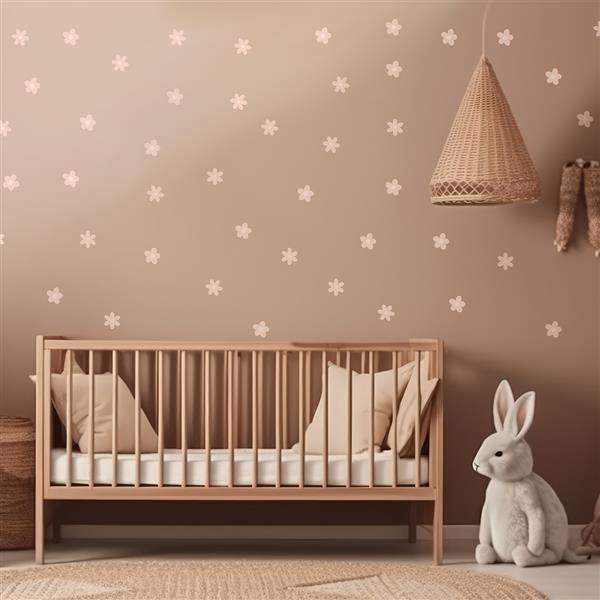 Grote foto muurstickers daisies ix pink daisies ix kinderen en baby complete kinderkamers