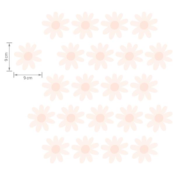 Grote foto muurstickers daisies viii pink daisies viii kinderen en baby complete kinderkamers