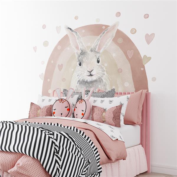 Grote foto muursticker bunny bunny kinderen en baby complete kinderkamers
