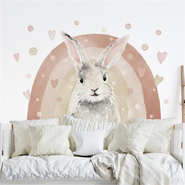 Grote foto muursticker bunny bunny kinderen en baby complete kinderkamers