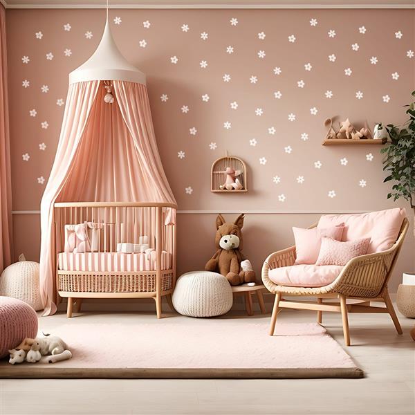 Grote foto muurstickers daisies x white daisies x kinderen en baby complete kinderkamers