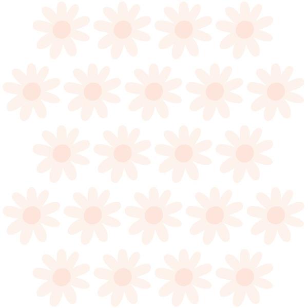 Grote foto muurstickers daisies viii pink daisies viii kinderen en baby complete kinderkamers