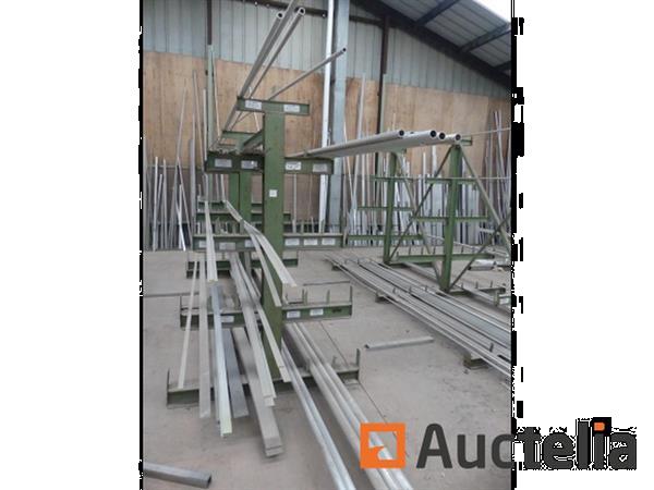 Grote foto dubbelzijdig metaal rack en roestvrij staal en aluminium profielinhoud doe het zelf en verbouw hefwerktuigen
