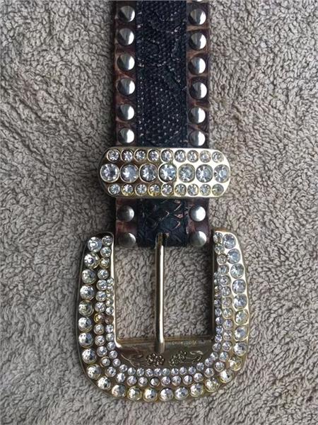 Grote foto ceinture cuir cowboy kleding heren riemen en ceinturen