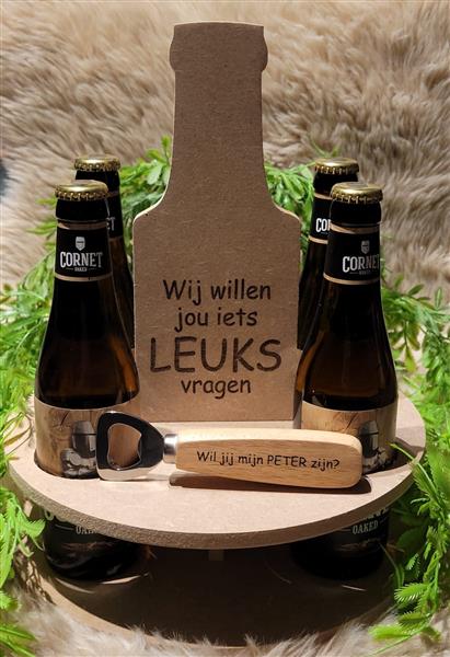 Grote foto petergeschenk bierhouder kinderen en baby kraamcadeaus en geboorteborden