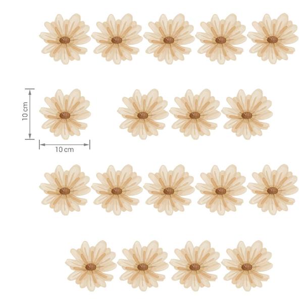 Grote foto muursticker daisy boho daisy boho kinderen en baby complete kinderkamers