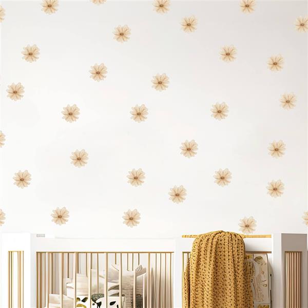 Grote foto muursticker daisy boho daisy boho kinderen en baby complete kinderkamers