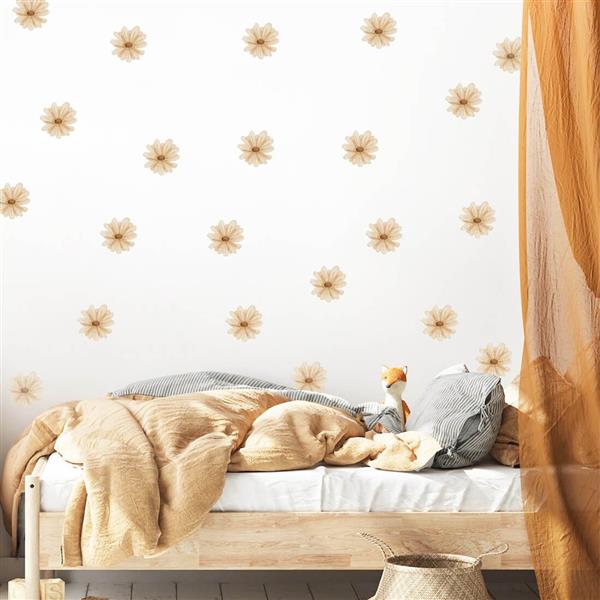 Grote foto muursticker daisy boho daisy boho kinderen en baby complete kinderkamers
